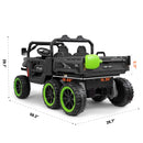 24V Electric 2-Seater Kids Ride-On Dump Truck with 4WD Off-Road Remote Control Magic Cars 6