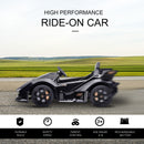 12V Black Lamborghini-Style Battery-Powered Kids Ride-On Sports Car with Remote Magic Cars 3