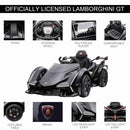 12V Black Lamborghini-Style Battery-Powered Kids Ride-On Sports Car with Remote Magic Cars 6