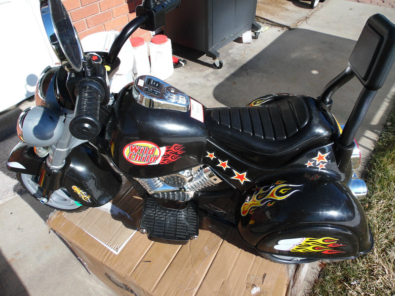 Black Battery-Powered Three-Wheel Ride-On Toy for Ages 2–5 Years Magic Cars 1