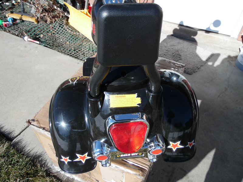 Black Battery-Powered Three-Wheel Ride-On Toy for Ages 2–5 Years Magic Cars 3