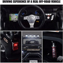 Black Battery-Powered Electric Ride-On Car for Kids with 2 Seats and Remote Control Magic Cars 1