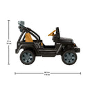 Black Right Side Rollbar Support 3900-2492 Compatible with Jeep Wrangler Magic Cars 4