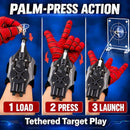 Black Spider Web Shooter for Kids - USB Rechargeable Wrist Launcher with Automatic Reel Magic Cars 2