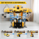Transforming RC Car Toy - Remote Control Vehicle with Flashing Lights Magic Cars 3