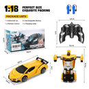 Transforming RC Car Toy - Remote Control Vehicle with Flashing Lights Magic Cars 5