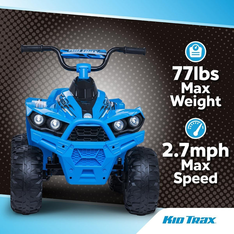 Blue 12V Electric Kids ATV Ride-On Quad with 77 lbs Weight Capacity Magic Cars 5