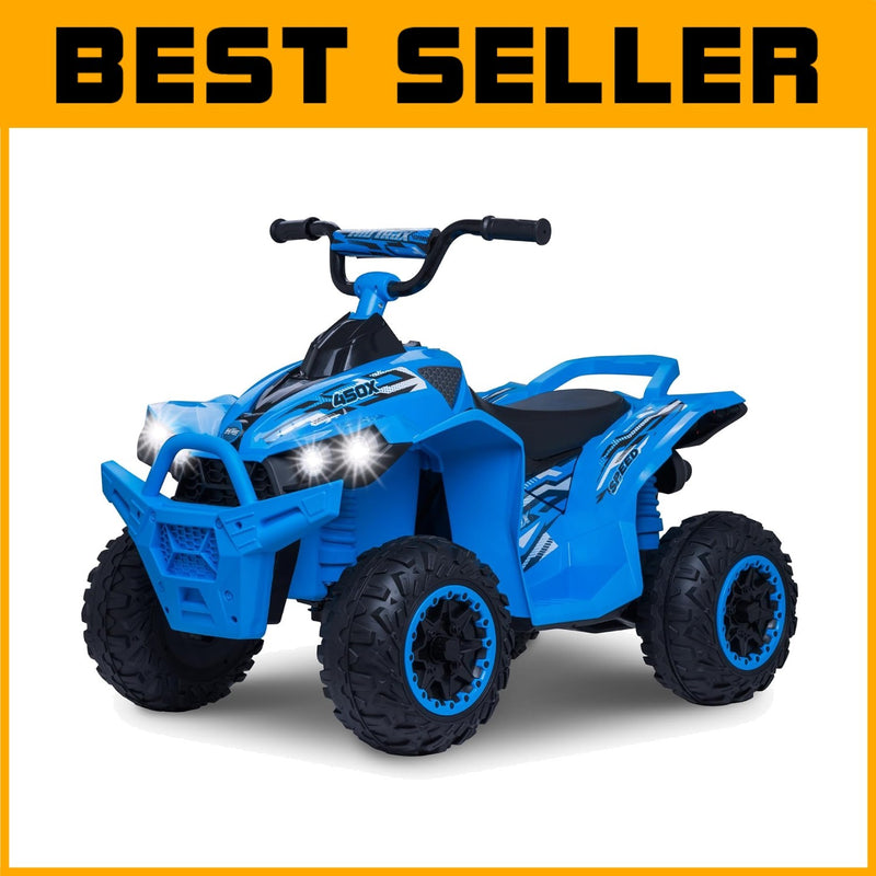 Blue 12V Electric Kids ATV Ride-On Quad with 77 lbs Weight Capacity Magic Cars Variant 0