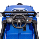 12V Blue Kids 6-Wheel Electric Ride-On Jeep Truck with Remote, LED Lights, and Bluetooth Magic Cars 12