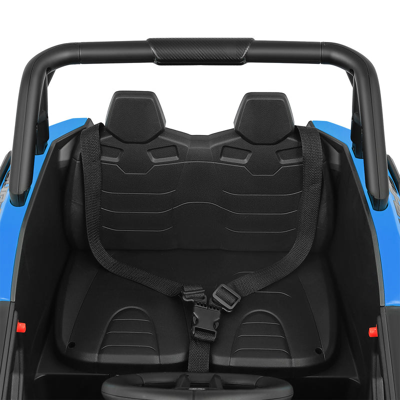 Blue 12V Kids Electric Ride-On Off-Road UTV Vehicle with Music, LED Lights, and Remote Control Magic Cars 14