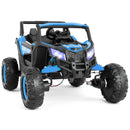 Blue 12V Kids Electric Ride-On Off-Road UTV Vehicle with Music, LED Lights, and Remote Control Magic Cars 19