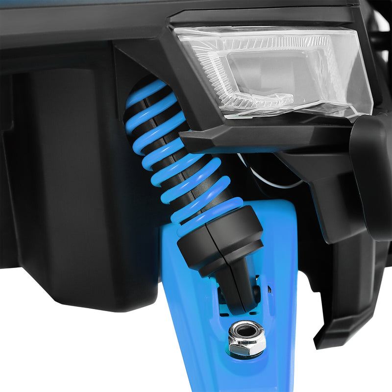 Blue 12V Kids Electric Ride-On Off-Road UTV Vehicle with Music, LED Lights, and Remote Control Magic Cars 8