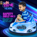 Blue Glow 6V Battery-Powered Bumper Ride-On Car for Kids Ages 1.5+ up to 66 lbs Magic Cars 3