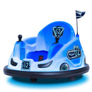 Blue Glow 6V Battery-Powered Bumper Ride-On Car for Kids Ages 1.5+ up to 66 lbs Magic Cars 8