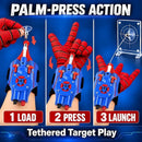Spider Web Shooter Toy for Kids - USB Rechargeable Wrist Launcher with Auto Reel Magic Cars 2