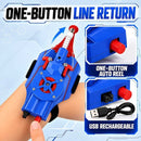 Spider Web Shooter Toy for Kids - USB Rechargeable Wrist Launcher with Auto Reel Magic Cars 4