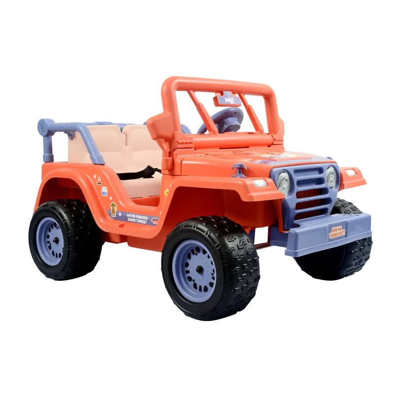 Bluey 12V Battery-Powered 4-Wheeler Ride-On Car with Songs for Ages 3 and Up Magic Cars 0