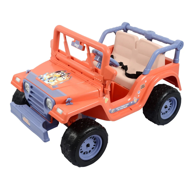 Bluey 12V Battery-Powered 4-Wheeler Ride-On Car with Songs for Ages 3 and Up Magic Cars 4
