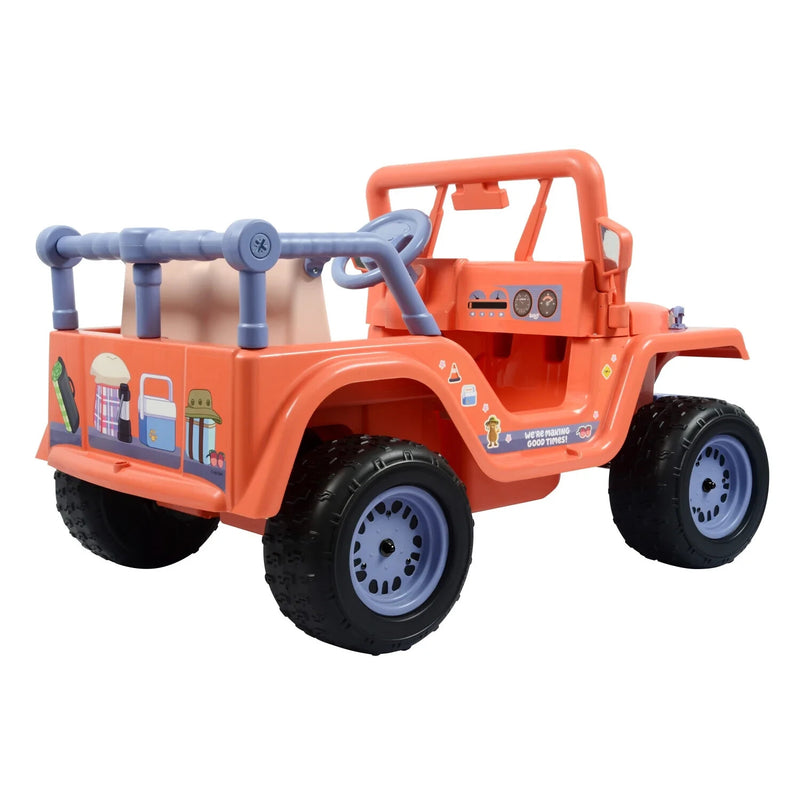 Bluey 12V Battery-Powered 4-Wheeler Ride-On Car with Songs for Ages 3 and Up Magic Cars 8