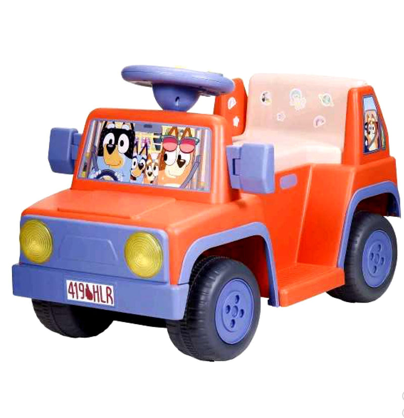 6V Bluey Ride-On Car for Kids with Sound Effects and Music Magic Cars 0