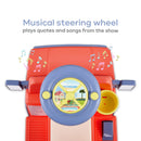 Battery-Powered 6V Electric Car with Musical Wheel and Cup Holder for Ages 2+ Magic Cars 2