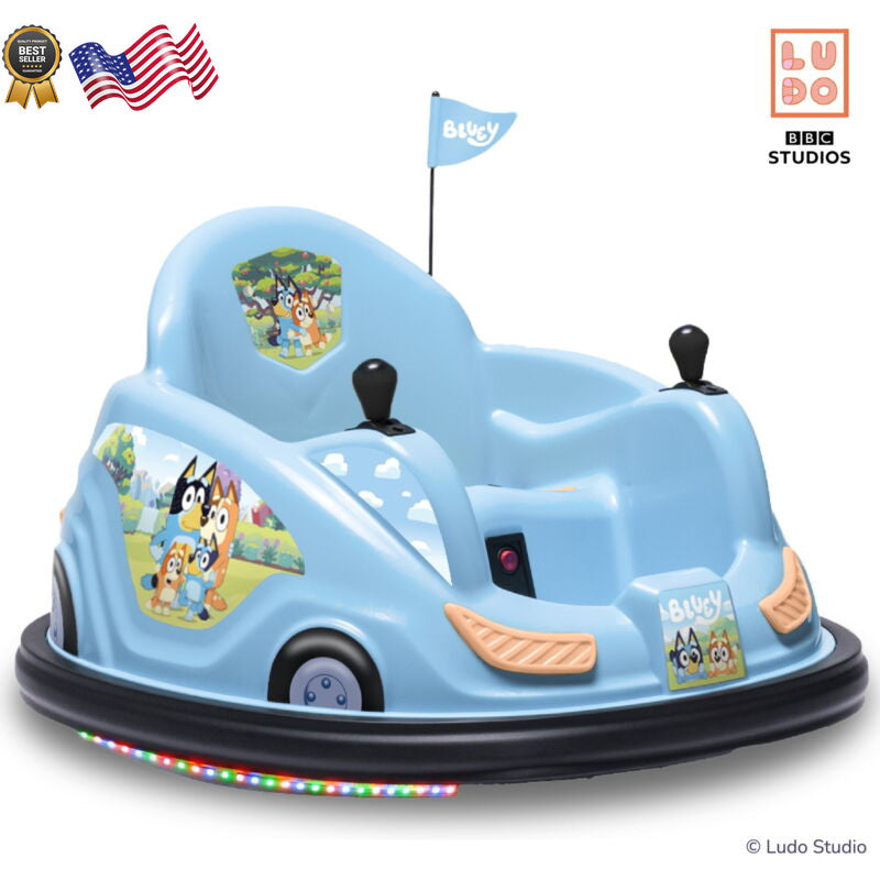 6V Bluey Bumper Car Ride-On Toy for Children - 1 Count Magic Cars 1