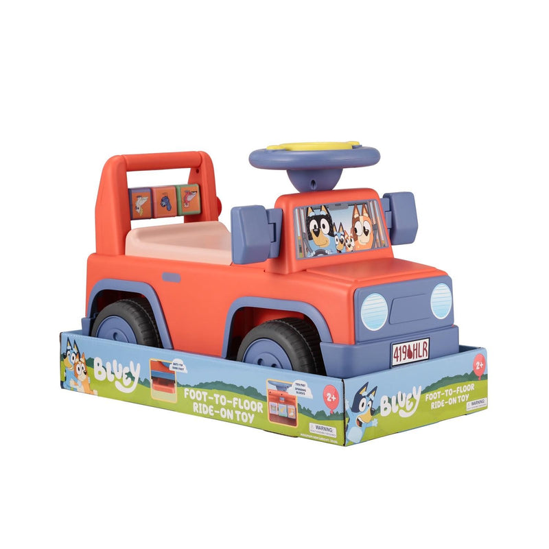 Bluey Interactive Foot-to-Floor Push Ride-On Car for Toddlers Ages 1–3 Magic Cars 8