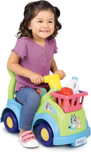 Bluey Sound-Interactive Ride-On Shopping Cart for Engaging Toddler Play Magic Cars 7