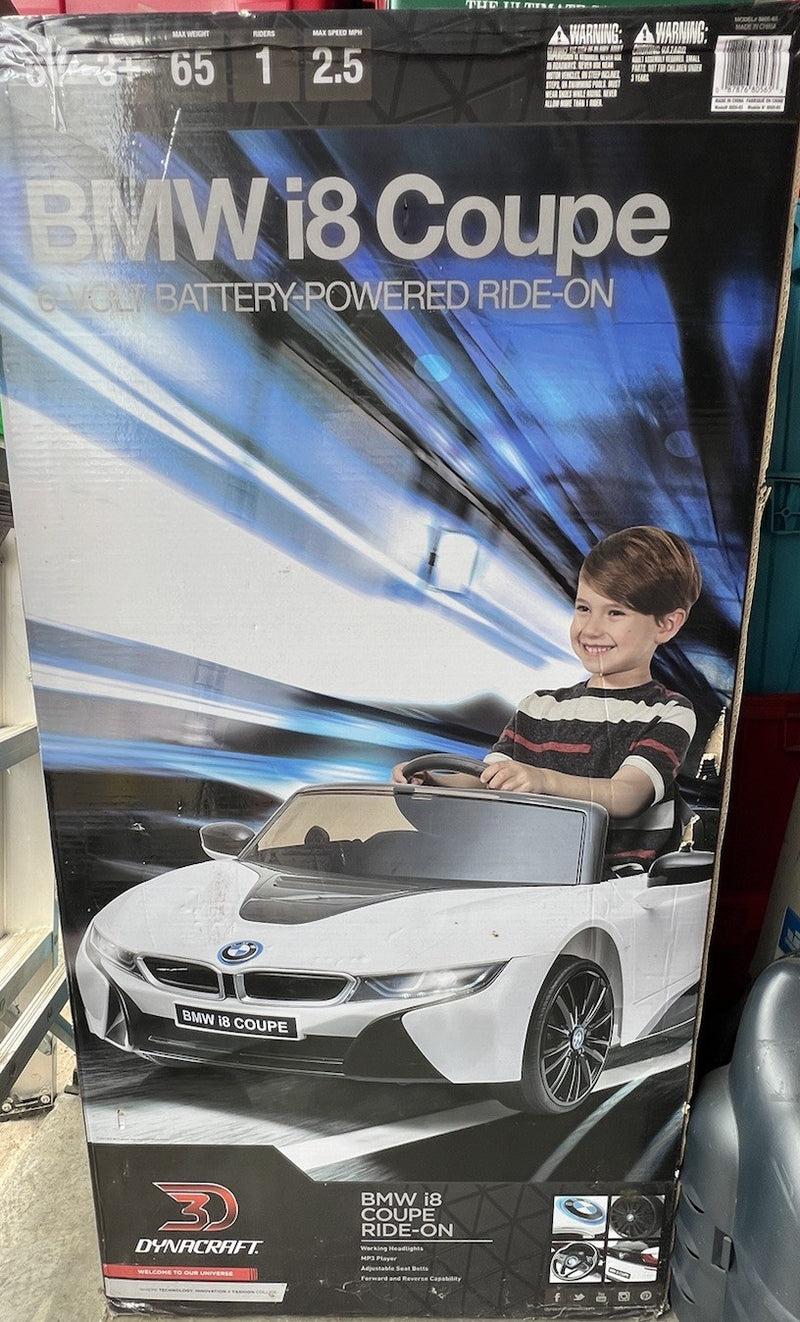 Battery-Powered BMW i8 Coupe Ride-On Car New Condition Magic Cars 1