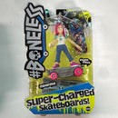 BoneLess Motorized Skateboard Figure Set Featuring Collectible Deck Mia 2011 Magic Cars Variant 0