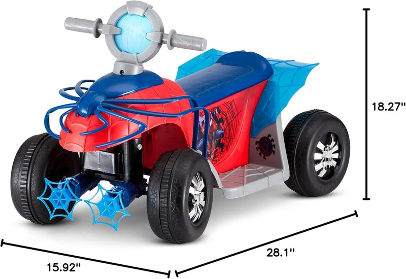 Spider-Man Toddler Quad Ride-On with Rechargeable Battery for Ages 18-30 Months Magic Cars 4