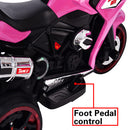 12V Electric Ride-On Dirt Bike for Kids with 3 Wheels – Pink and Red Magic Cars 12