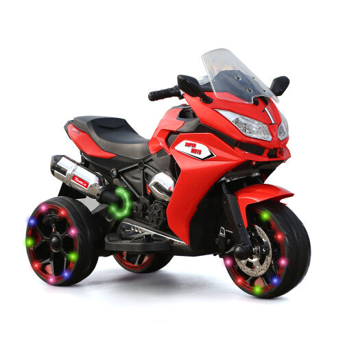12V Red Electric Ride-On Dirt Bike for Kids with 3 Wheels Magic Cars Variant 0