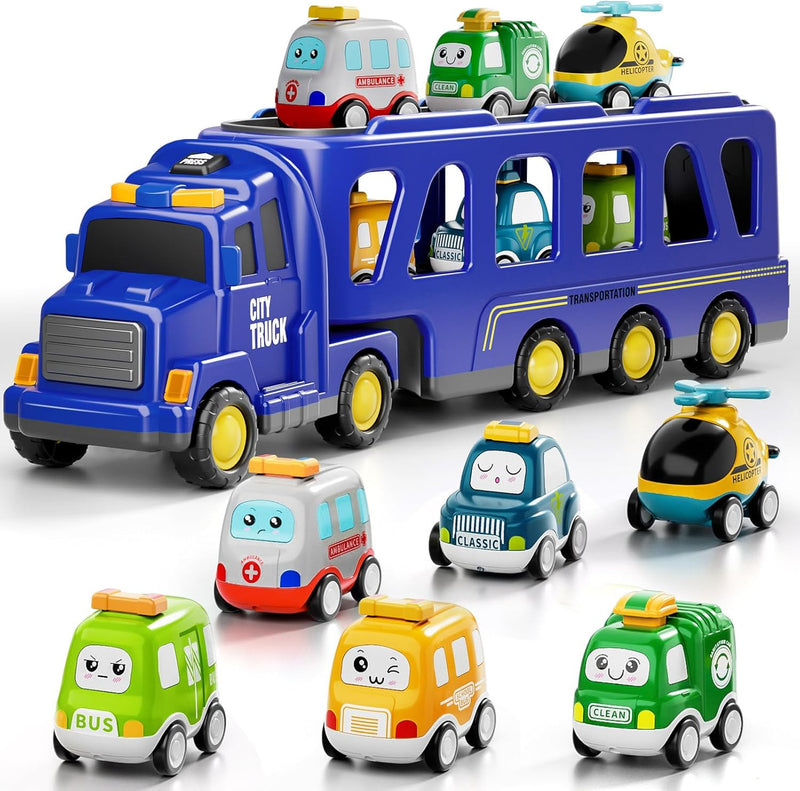 16.9-Inch Transport City Truck Toy for Toddler Boys and Kids Magic Cars Variant 0