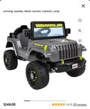 Ride-On Power Wheel Jeep Wrangler for Boys Magic Cars 1