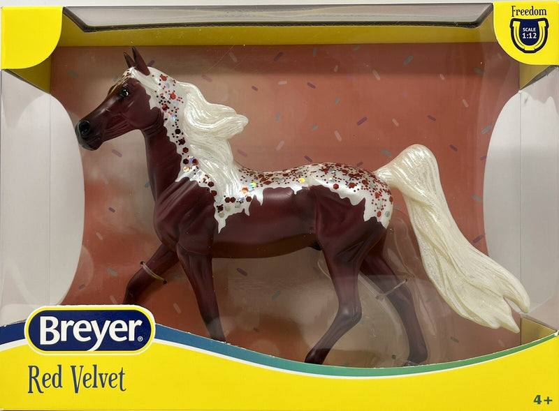 Freedom Series Red Velvet Horse Toy from Decorator Collection Magic Cars 0