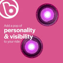 Pink Battery-Powered LED Bike and Ride-On Lights Magic Cars 2