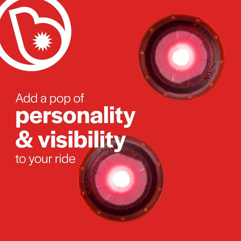 OrbitBrightz Red Battery-Powered LED Lights for Bikes and Ride-Ons Magic Cars 2