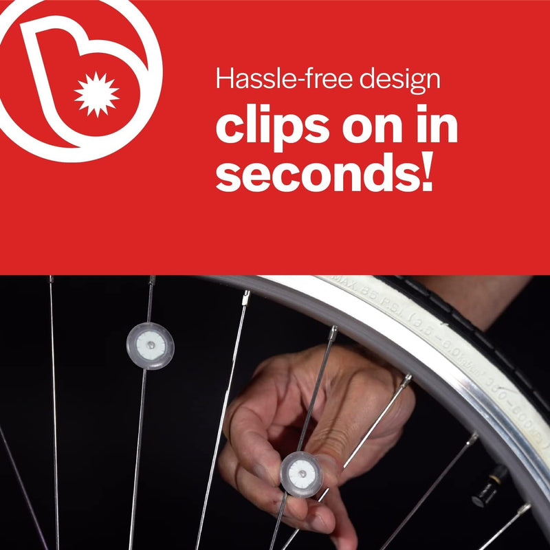 OrbitBrightz Red Battery-Powered LED Lights for Bikes and Ride-Ons Magic Cars 4