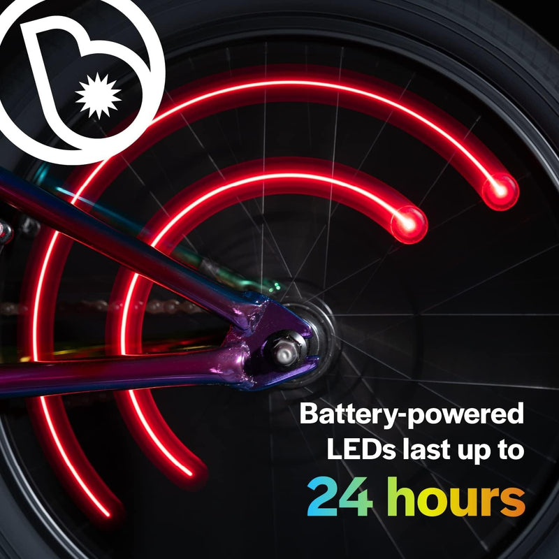 OrbitBrightz Red Battery-Powered LED Lights for Bikes and Ride-Ons Magic Cars 5