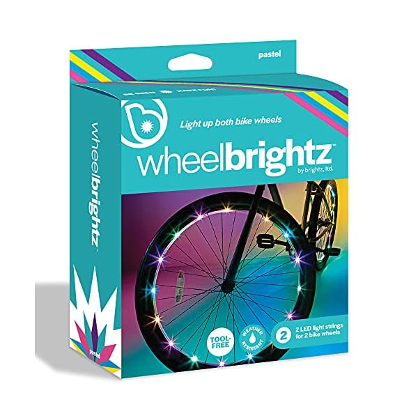 Battery-Powered Pastel LED Wheel Lights for Bikes and Ride-On Toys Magic Cars 0