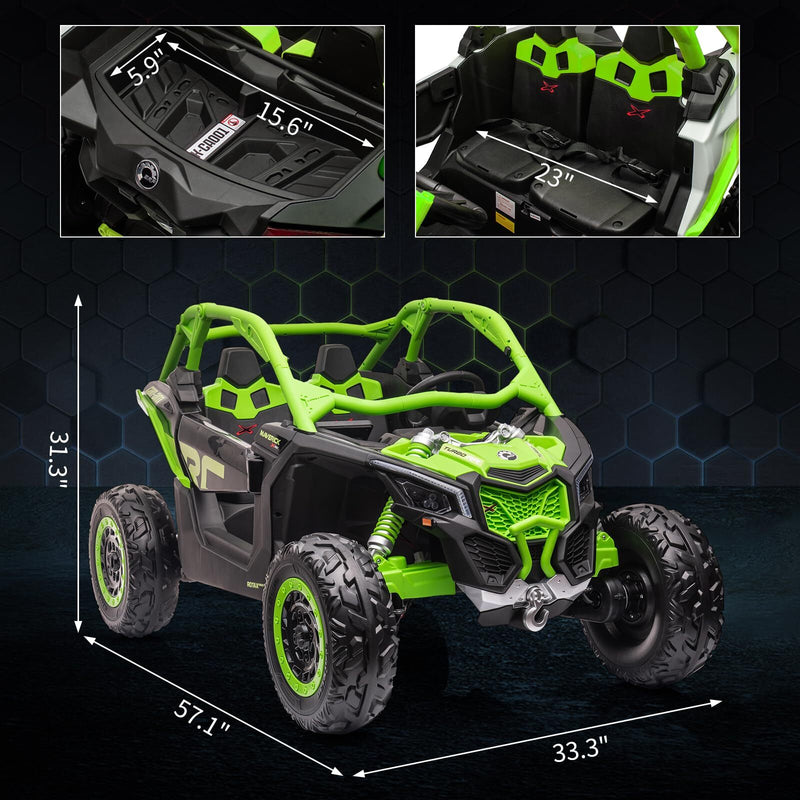 24V Licensed Can-Am Kids Electric 4WD Off-Road Ride-On UTV Car Toy Magic Cars 1