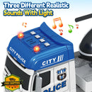 Bstoyder Police Vehicle Set with Car and Helicopter Magic Cars 3