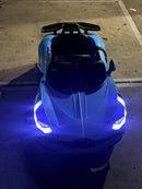 Bugatti 12V Electric Ride-On Toy with Remote Control & MP3 - Burgundy, White, Blue Magic Cars 2