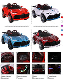 12V Electric Kids Ride-On Car with Remote Control and MP3 - Burgundy, Blue, Pink Magic Cars 1