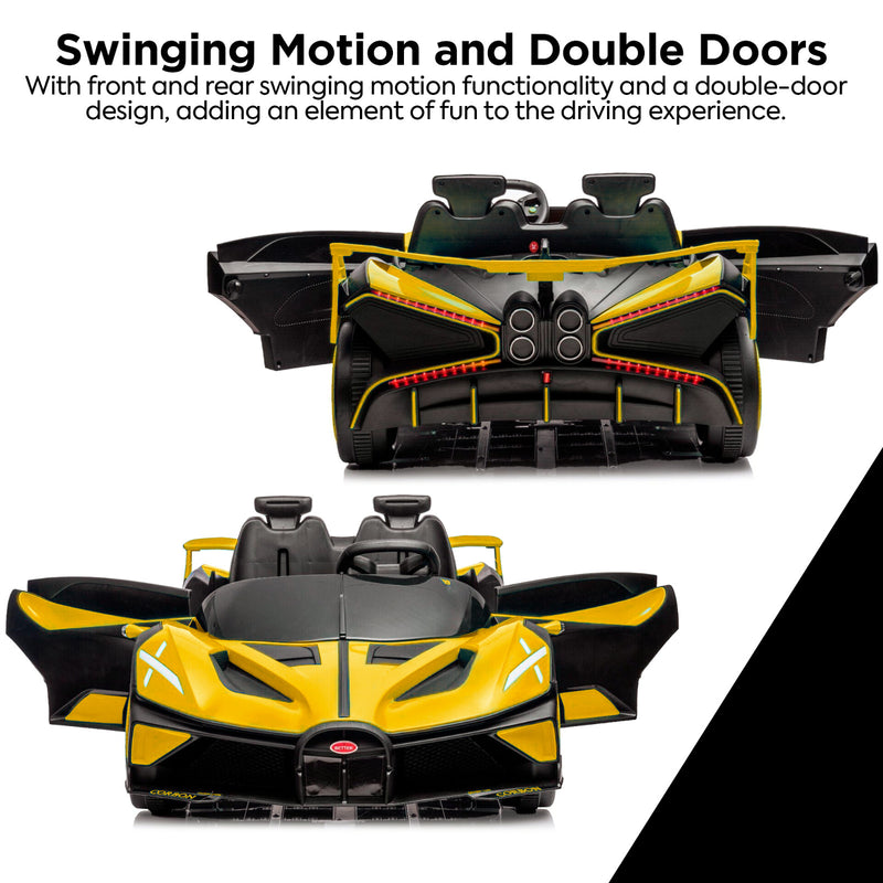 Kids Electric Ride-On Car with Drift Spin Mode, 2-Seater and Parent Remote Control Magic Cars 3