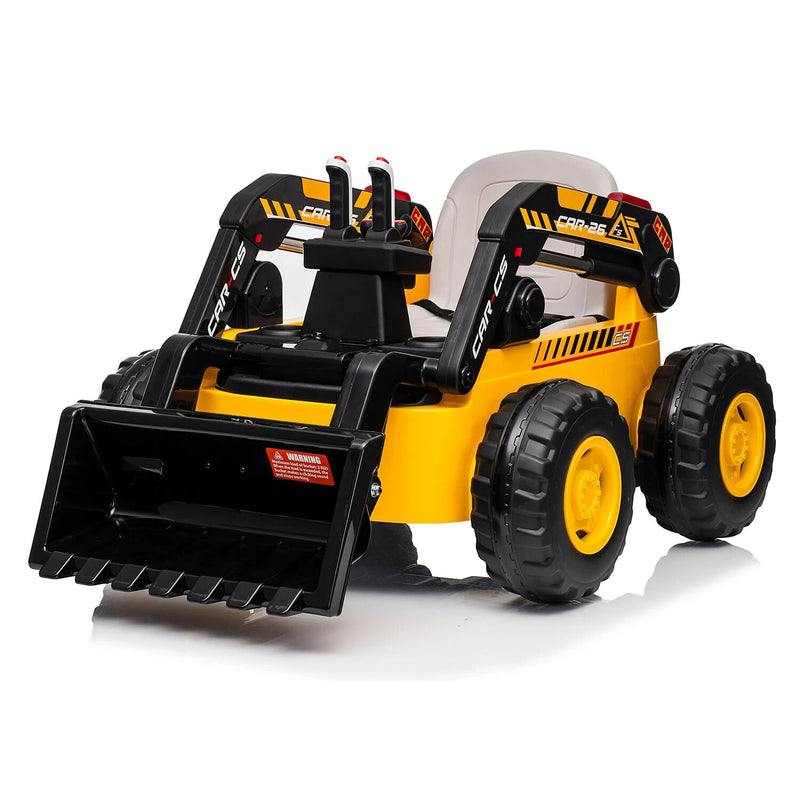 12-Volt Kids Ride-On Bulldozer Toy Vehicle Magic Cars 0