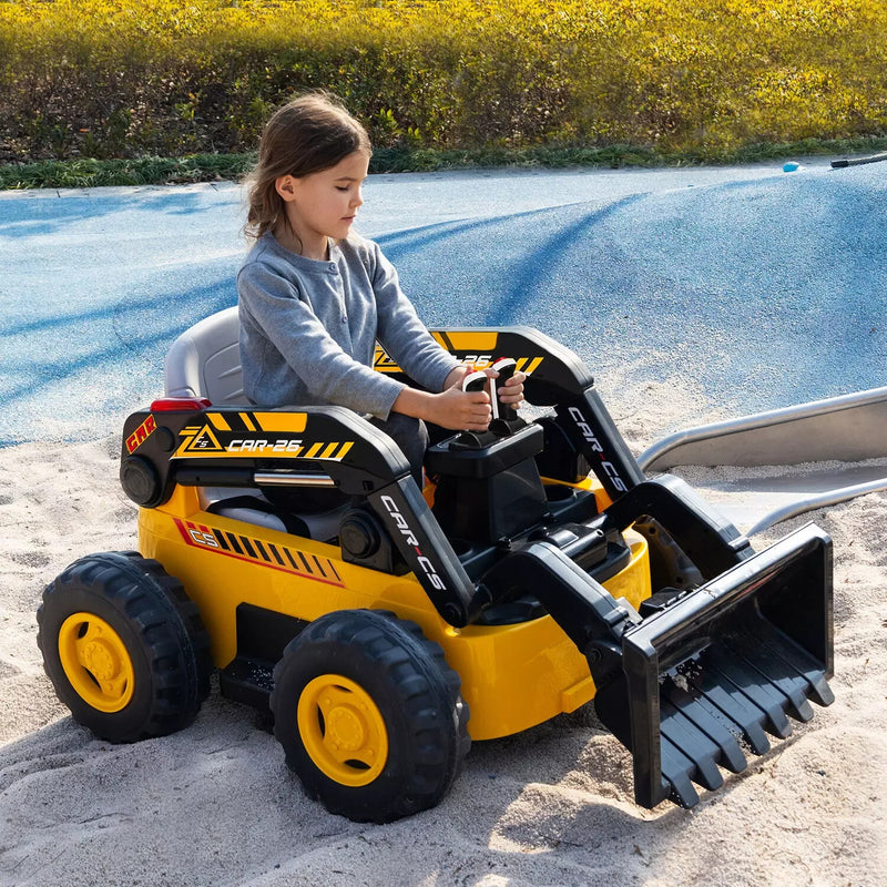 12-Volt Kids Ride-On Bulldozer Toy Vehicle Magic Cars 1