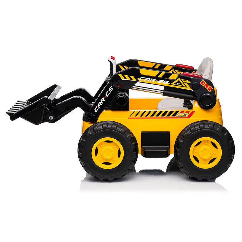 12-Volt Kids Ride-On Bulldozer Toy Vehicle Magic Cars 3