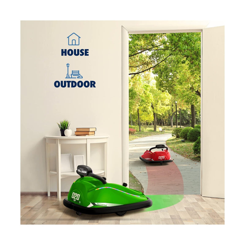 12V Electric Kids Bumper Car Ride-On Toy with Remote Control and Music Features Magic Cars 4